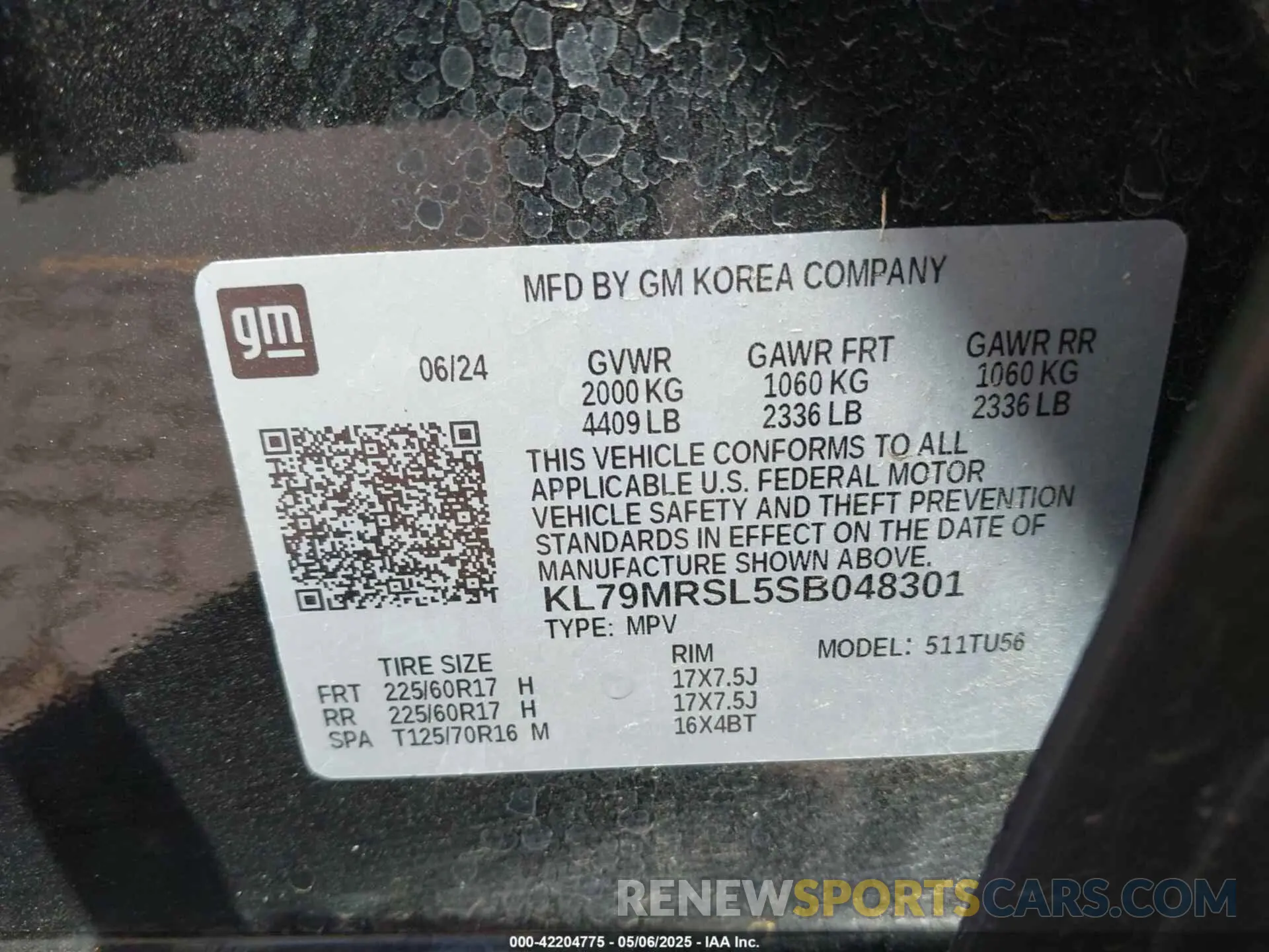 9 Photograph of a damaged car KL79MRSL5SB048301 CHEVROLET TRAILBLAZER 2025