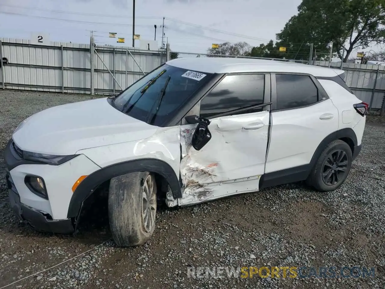 1 Photograph of a damaged car KL79MMS22MB058541 CHEVROLET TRAILBLZR 2021