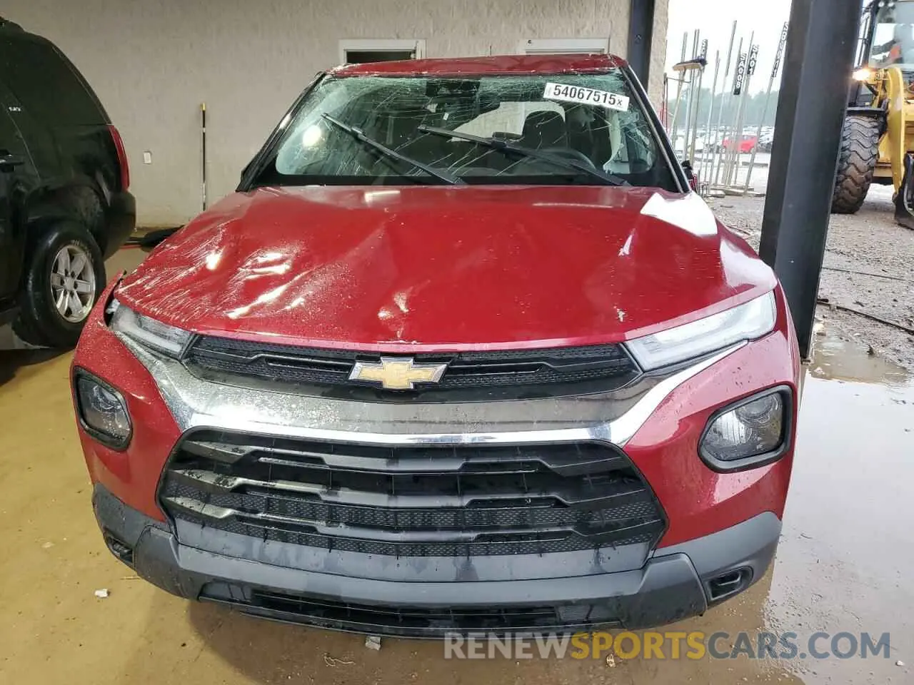 5 Фотография поврежденного автомобиля KL79MMS25MB136603 CHEVROLET TRAILBLZR 2021