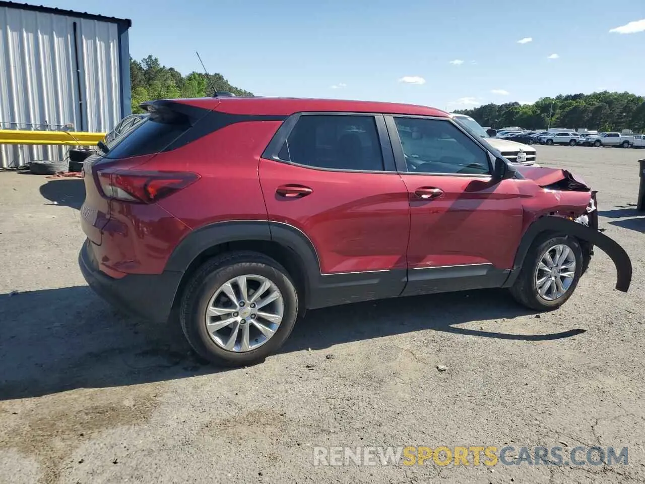 3 Фотография поврежденного автомобиля KL79MMS2XMB142140 CHEVROLET TRAILBLZR 2021