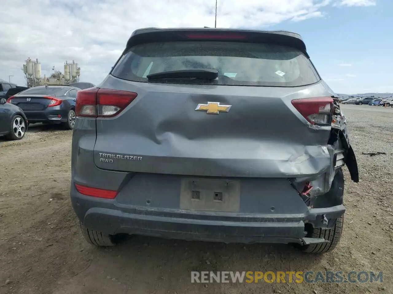 6 Фотография поврежденного автомобиля KL79MNSL2MB072924 CHEVROLET TRAILBLZR 2021