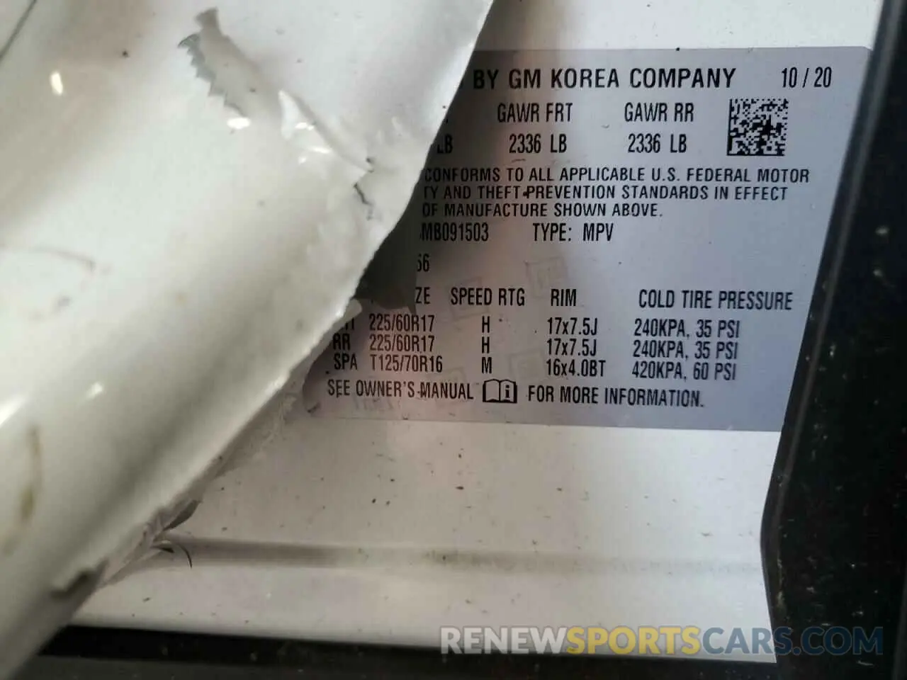 13 Фотография поврежденного автомобиля KL79MPS23MB091503 CHEVROLET TRAILBLZR 2021