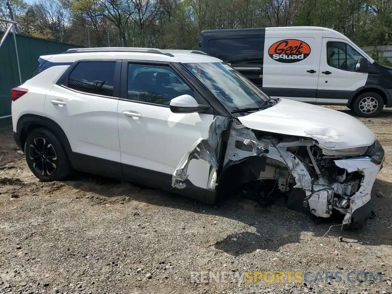 4 Фотография поврежденного автомобиля KL79MPS26MB154996 CHEVROLET TRAILBLZR 2021
