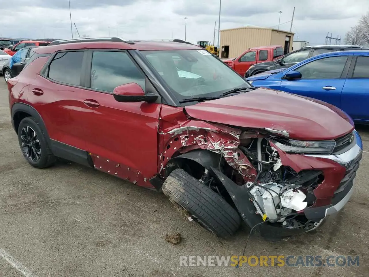 4 Photograph of a damaged car KL79MPSL1MB090391 CHEVROLET TRAILBLZR 2021