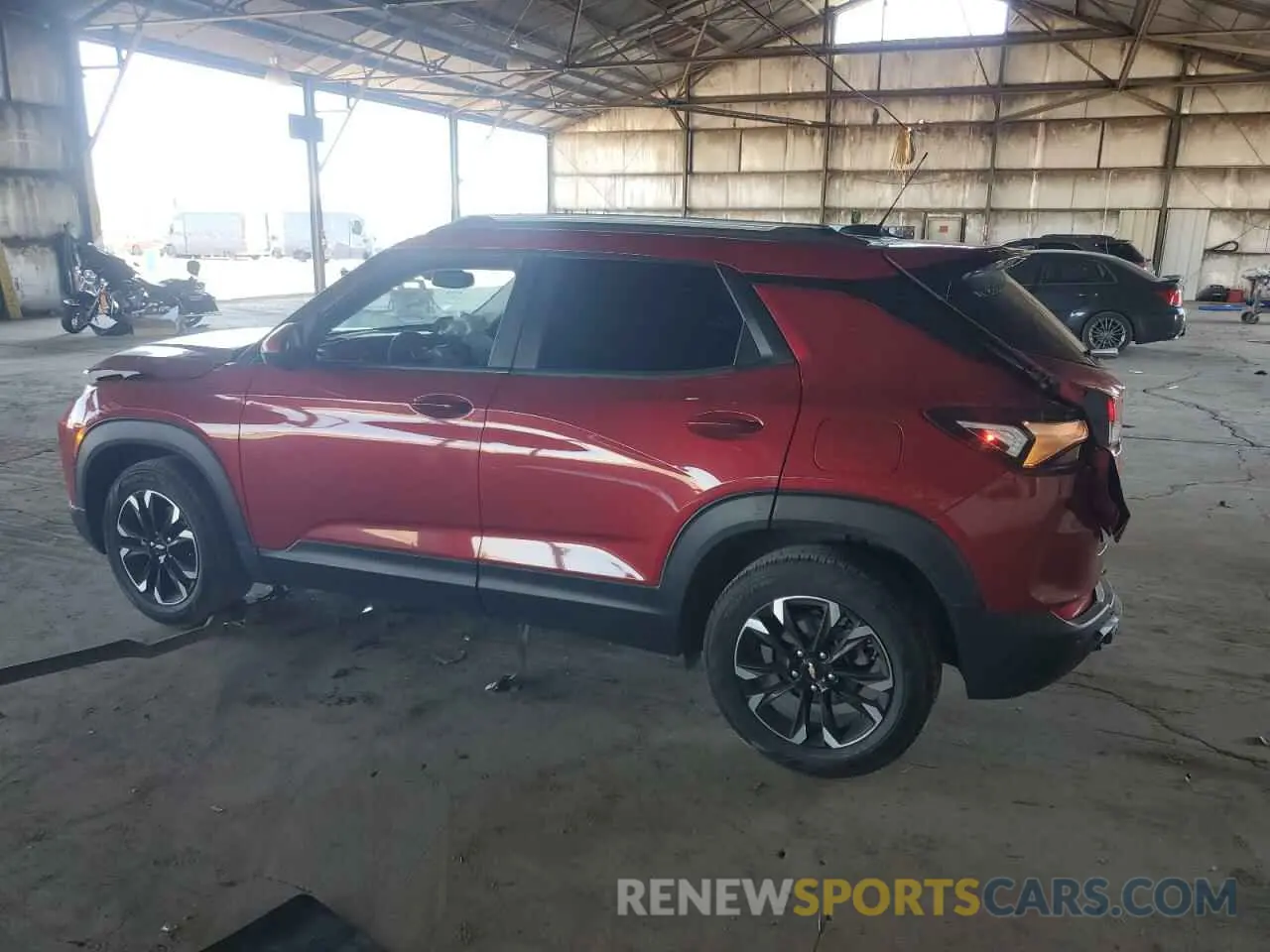 2 Photograph of a damaged car KL79MPSL6MB117195 CHEVROLET TRAILBLZR 2021