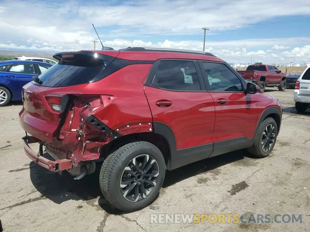 3 Photograph of a damaged car KL79MPSL9MB075413 CHEVROLET TRAILBLZR 2021