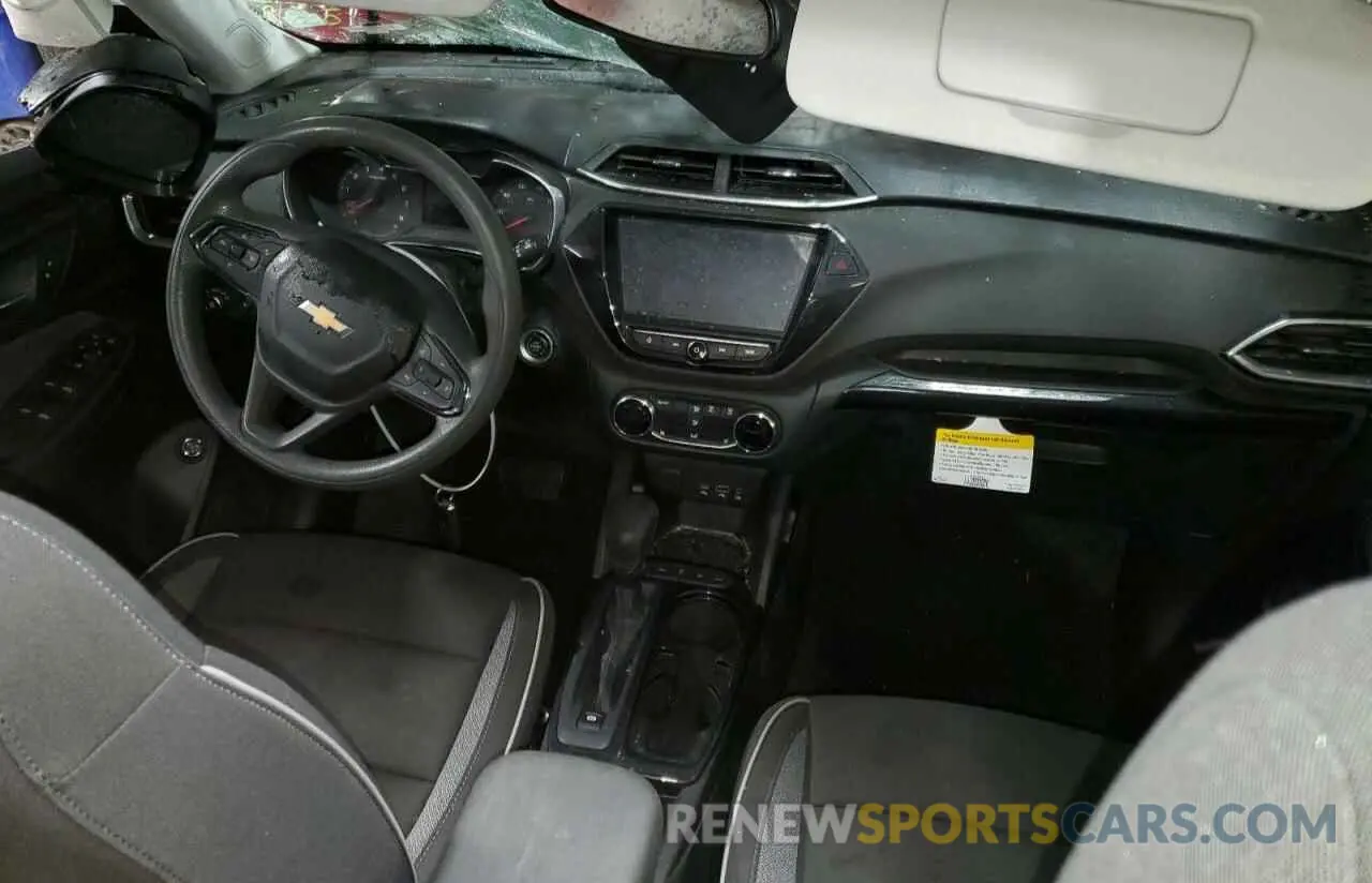 8 Фотография поврежденного автомобиля KL79MRSL1MB121862 CHEVROLET TRAILBLZR 2021