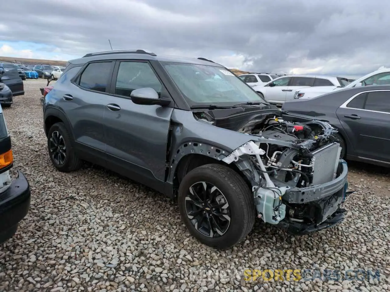 4 Фотография поврежденного автомобиля KL79MRSL3MB053905 CHEVROLET TRAILBLZR 2021