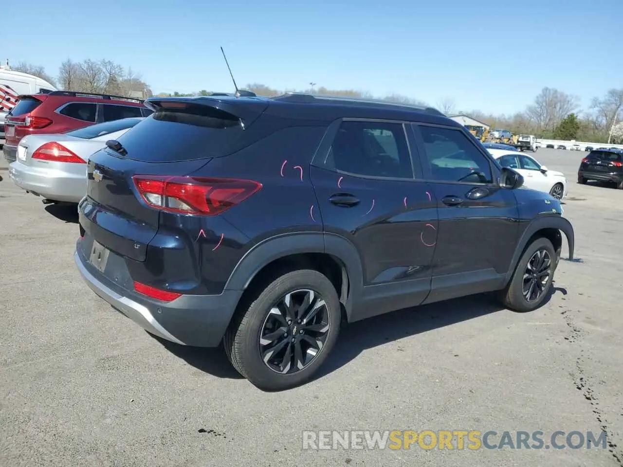 3 Фотография поврежденного автомобиля KL79MRSL3MB055797 CHEVROLET TRAILBLZR 2021