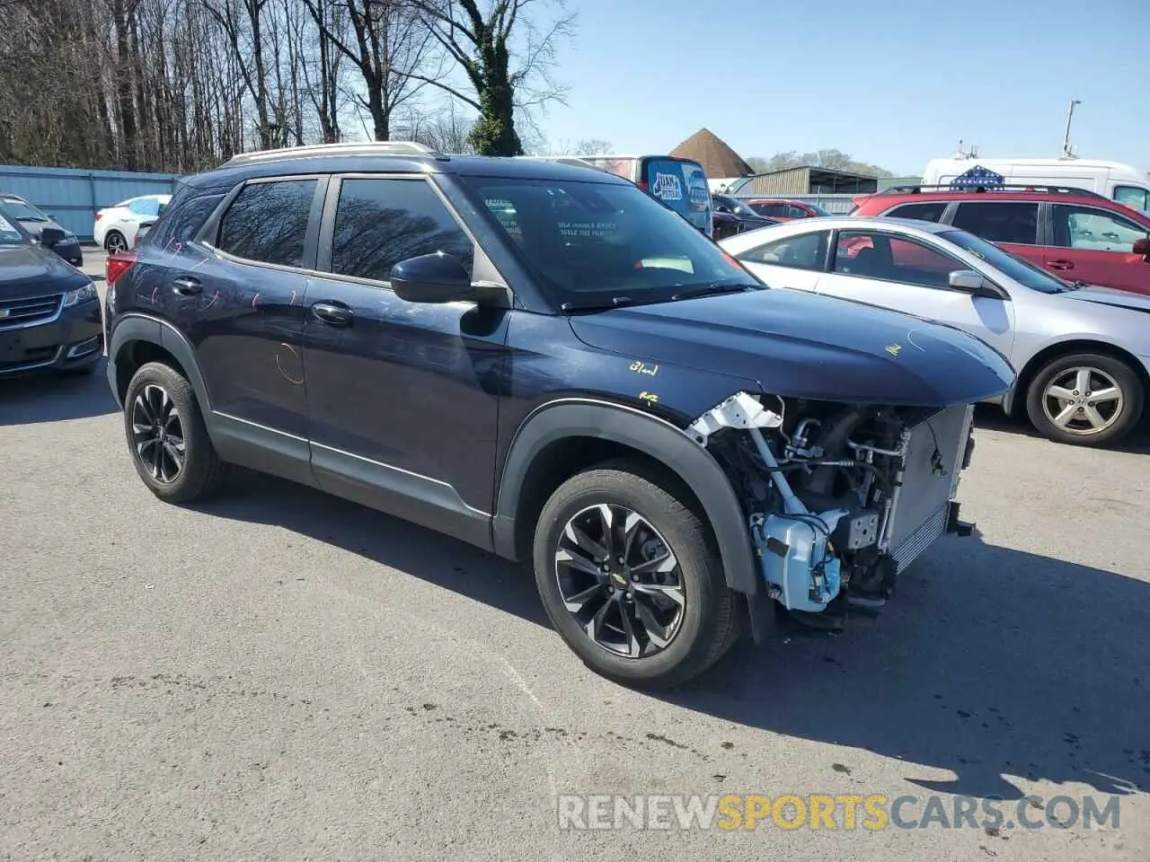 4 Фотография поврежденного автомобиля KL79MRSL3MB055797 CHEVROLET TRAILBLZR 2021
