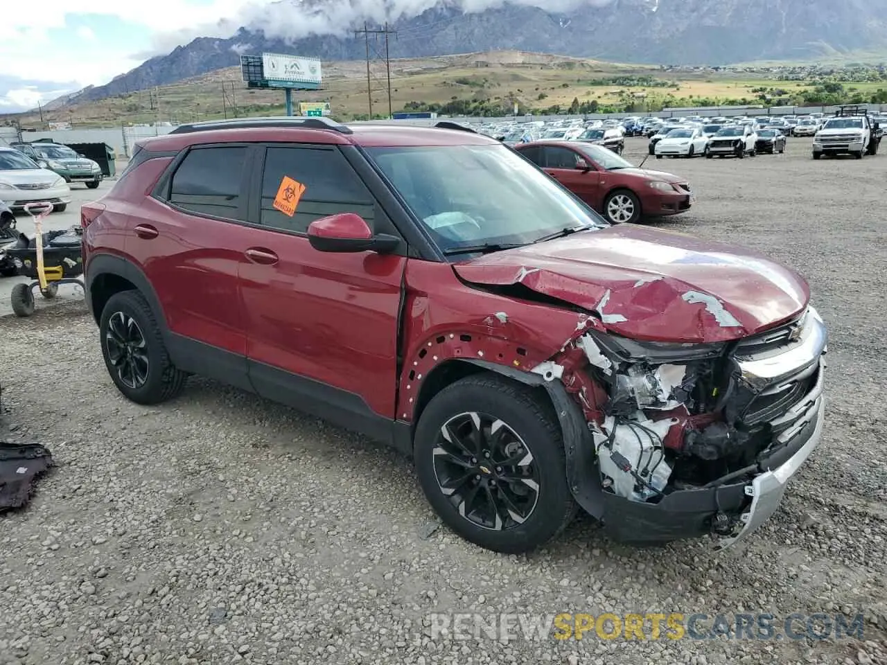 4 Фотография поврежденного автомобиля KL79MRSL5MB146120 CHEVROLET TRAILBLZR 2021