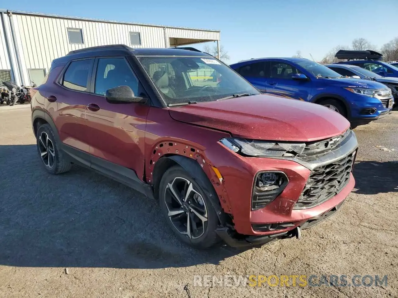 4 Фотография поврежденного автомобиля KL79MTSL0MB051431 CHEVROLET TRAILBLZR 2021