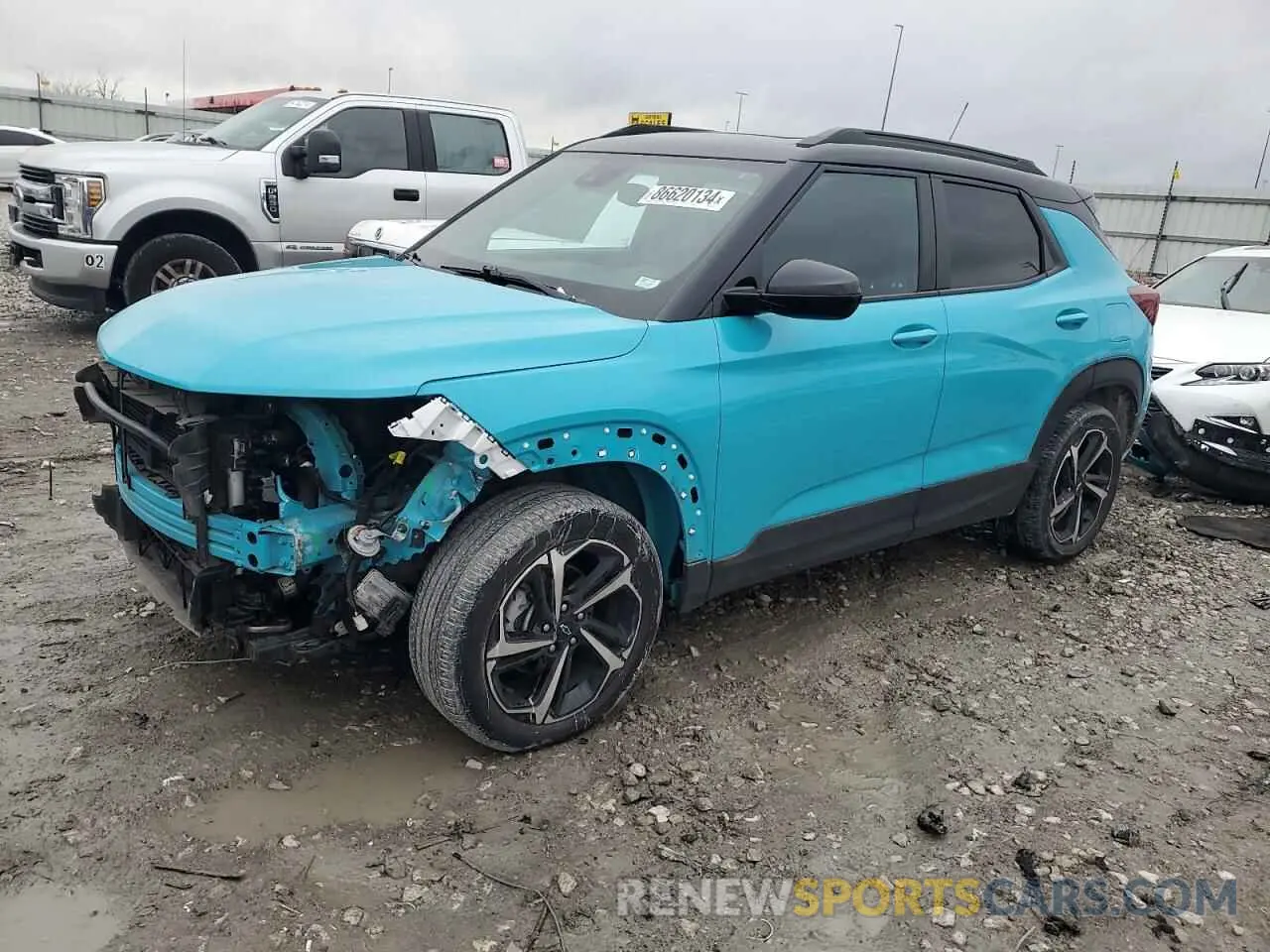 1 Photograph of a damaged car KL79MUSL3MB155224 CHEVROLET TRAILBLZR 2021