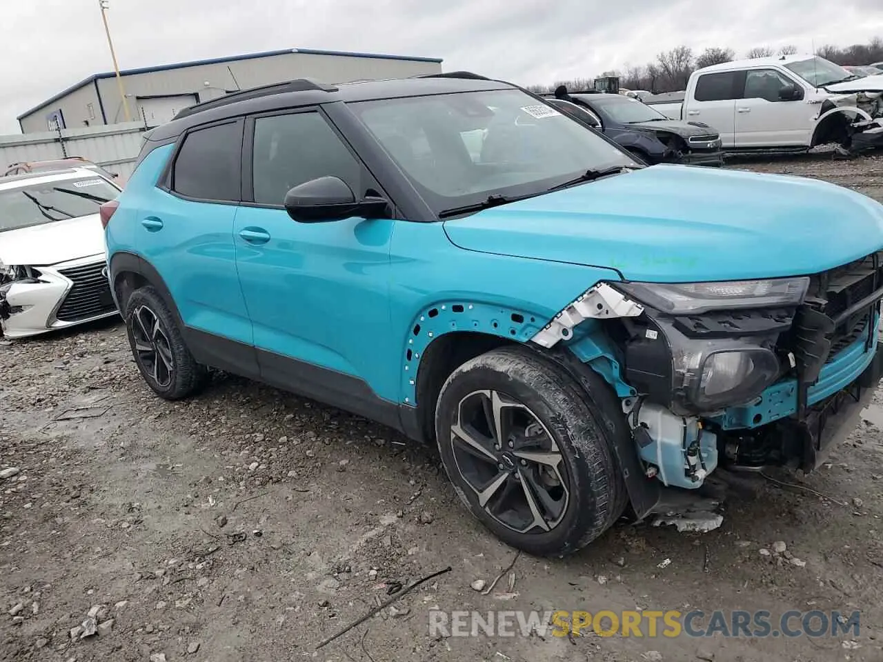 4 Photograph of a damaged car KL79MUSL3MB155224 CHEVROLET TRAILBLZR 2021