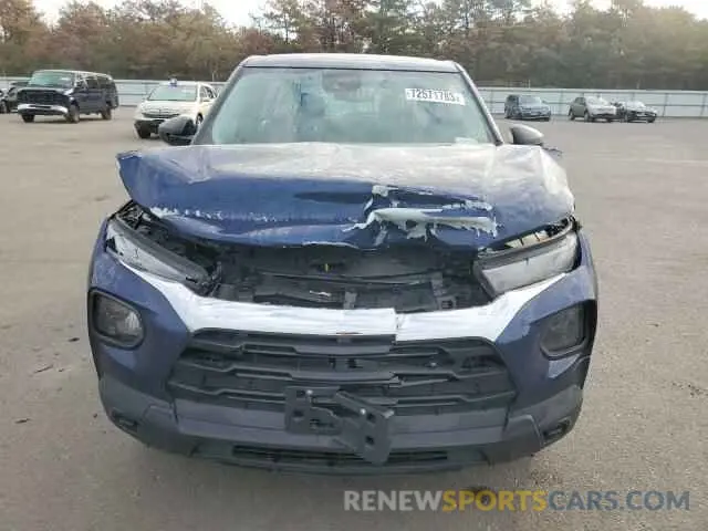 5 Фотография поврежденного автомобиля KL79MMS26NB101649 CHEVROLET TRAILBLZR 2022
