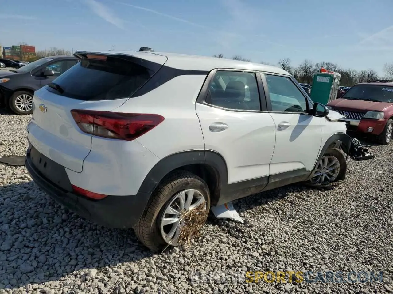 3 Фотография поврежденного автомобиля KL79MNSL6NB047669 CHEVROLET TRAILBLZR 2022
