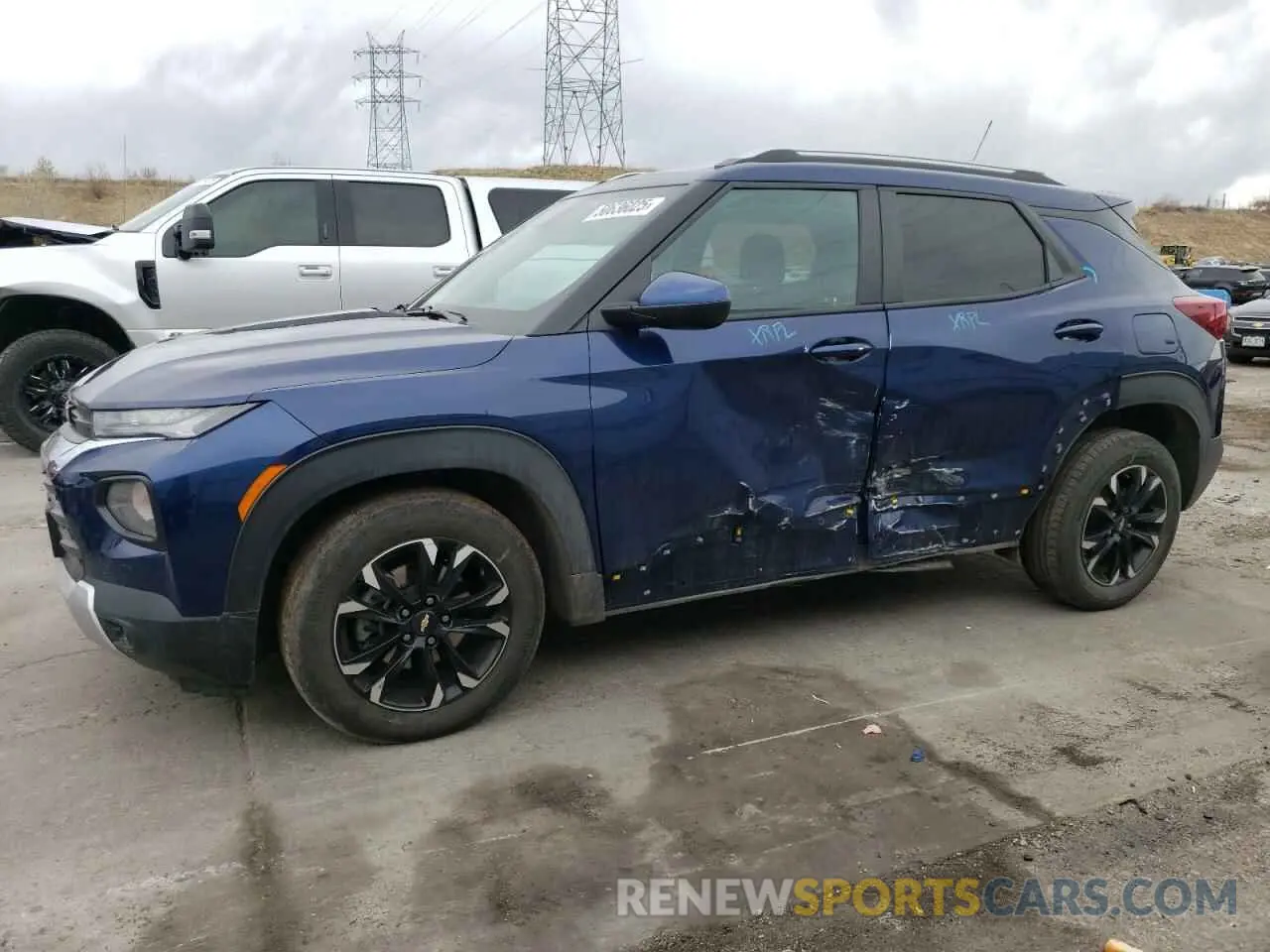1 Photograph of a damaged car KL79MPS22NB144676 CHEVROLET TRAILBLZR 2022