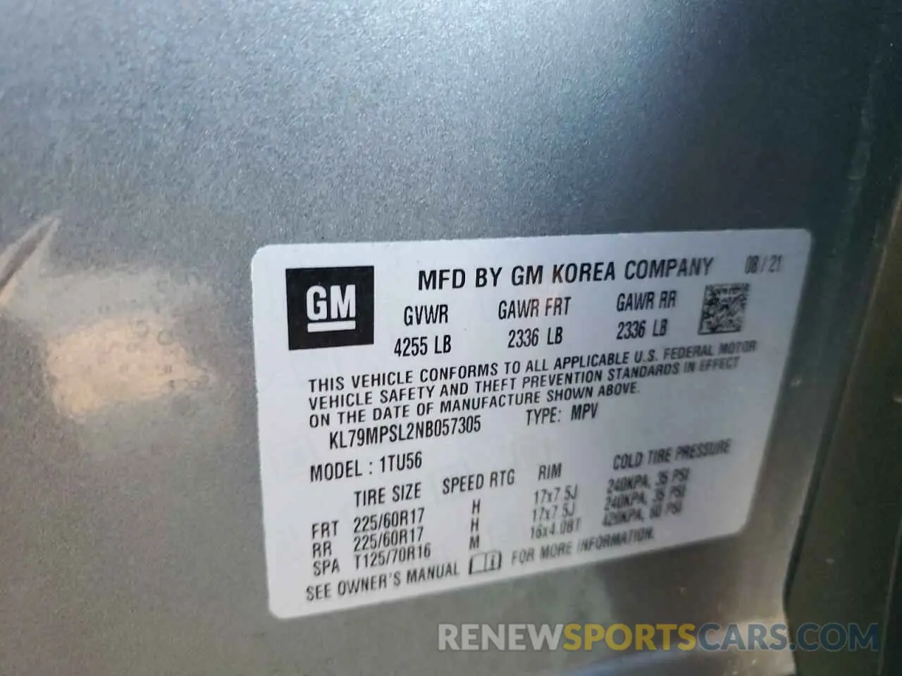 13 Фотография поврежденного автомобиля KL79MPSL2NB057305 CHEVROLET TRAILBLZR 2022