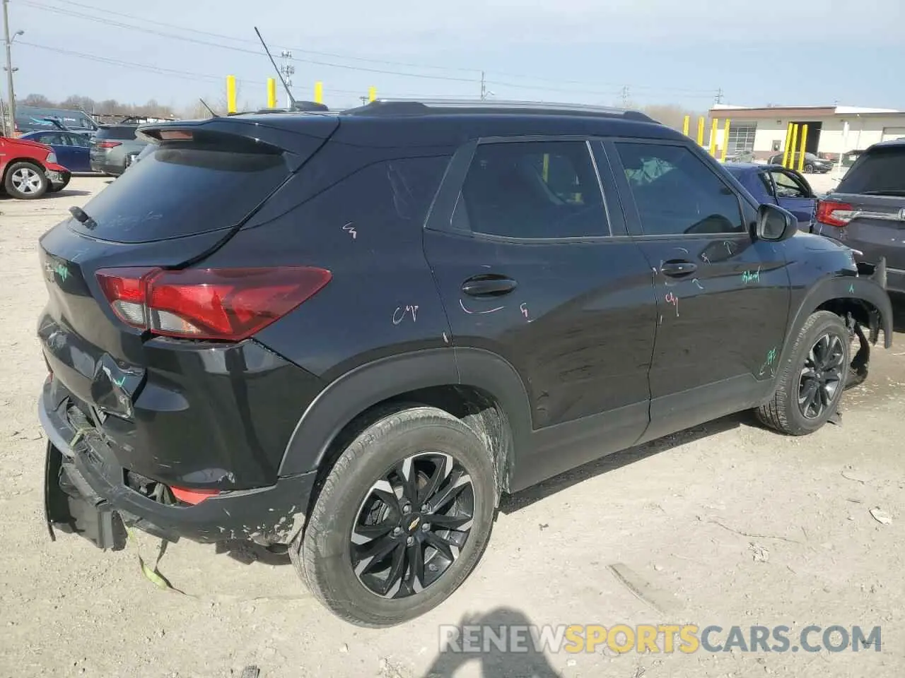 3 Фотография поврежденного автомобиля KL79MRSL9NB006072 CHEVROLET TRAILBLZR 2022