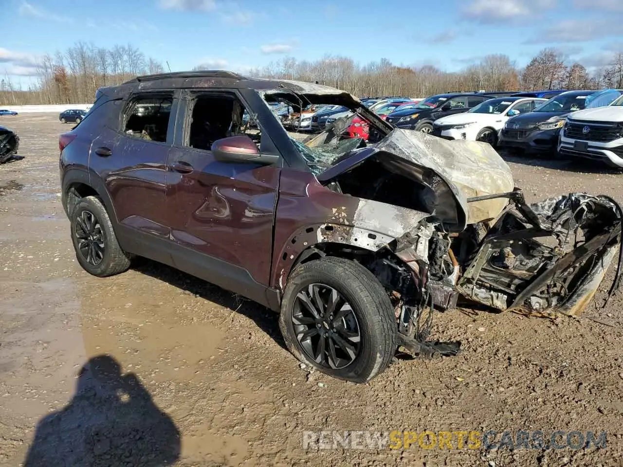 4 Фотография поврежденного автомобиля KL79MRSL9NB076218 CHEVROLET TRAILBLZR 2022