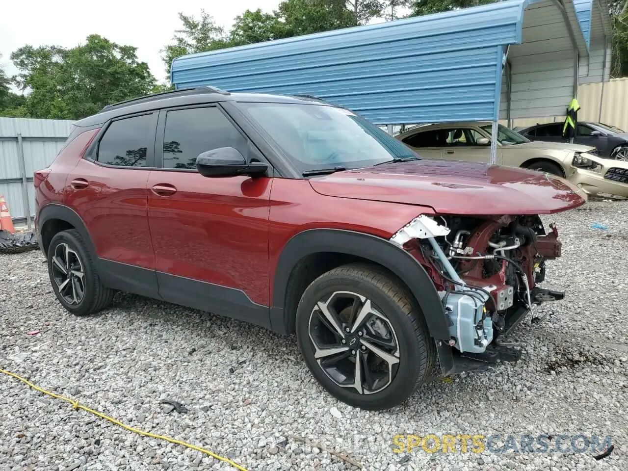 4 Photograph of a damaged car KL79MTSL2NB106348 CHEVROLET TRAILBLZR 2022