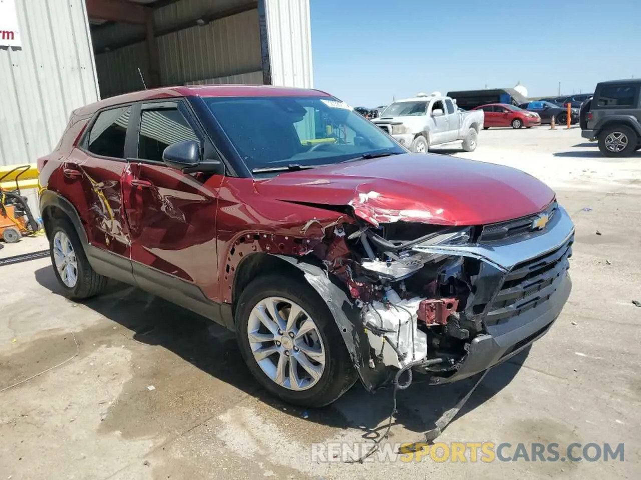 4 Фотография поврежденного автомобиля KL79MMS23PB166252 CHEVROLET TRAILBLZR 2023