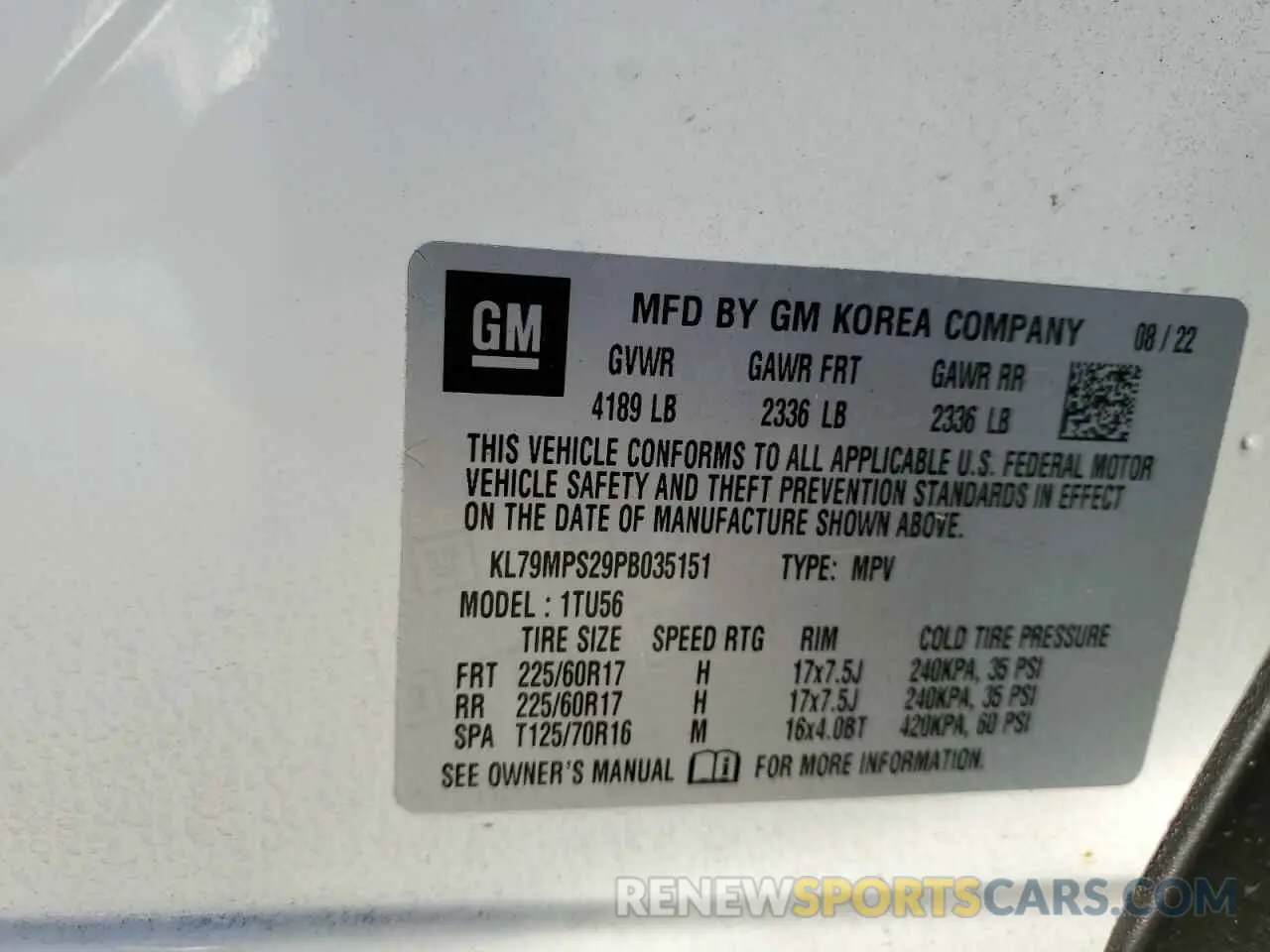 13 Фотография поврежденного автомобиля KL79MPS29PB035151 CHEVROLET TRAILBLZR 2023