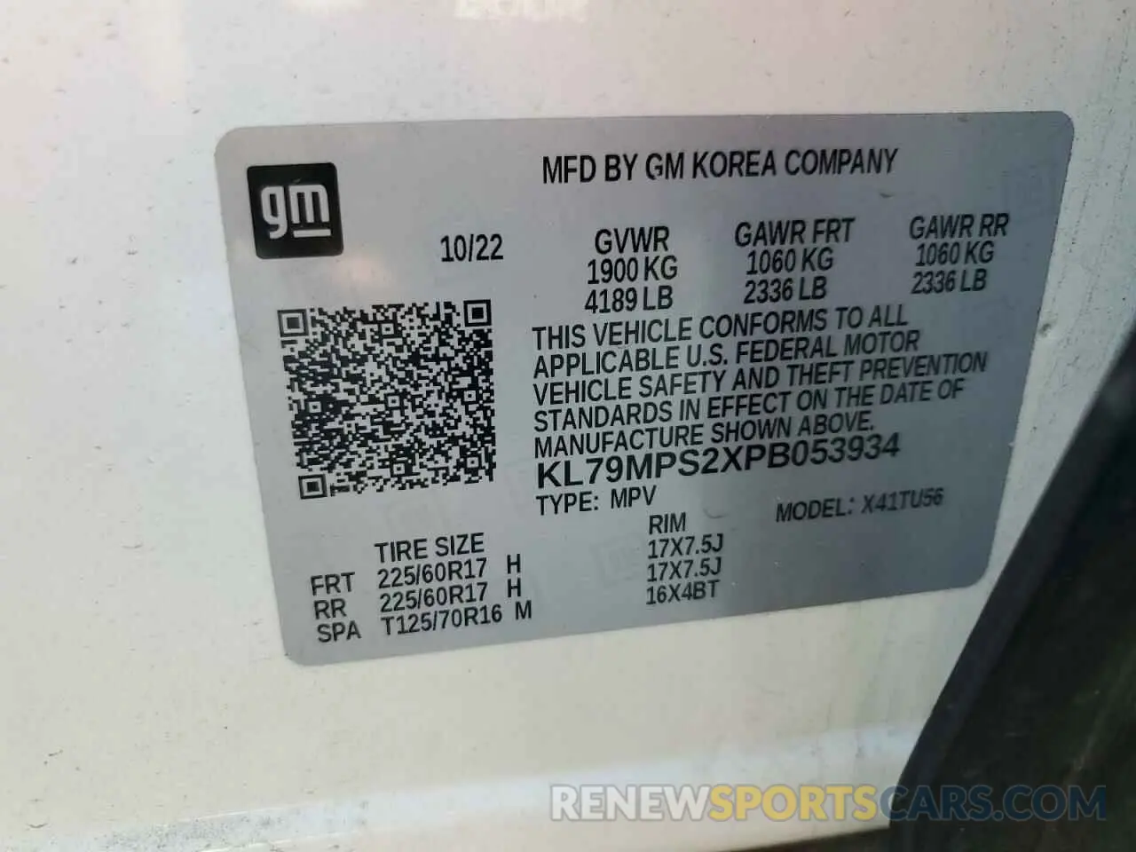 13 Фотография поврежденного автомобиля KL79MPS2XPB053934 CHEVROLET TRAILBLZR 2023