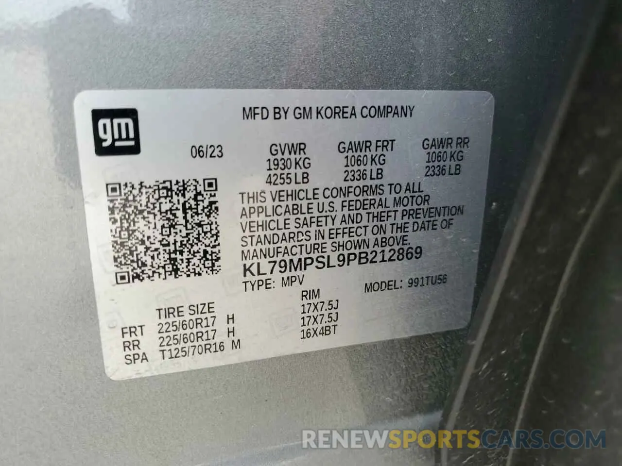 13 Фотография поврежденного автомобиля KL79MPSL9PB212869 CHEVROLET TRAILBLZR 2023