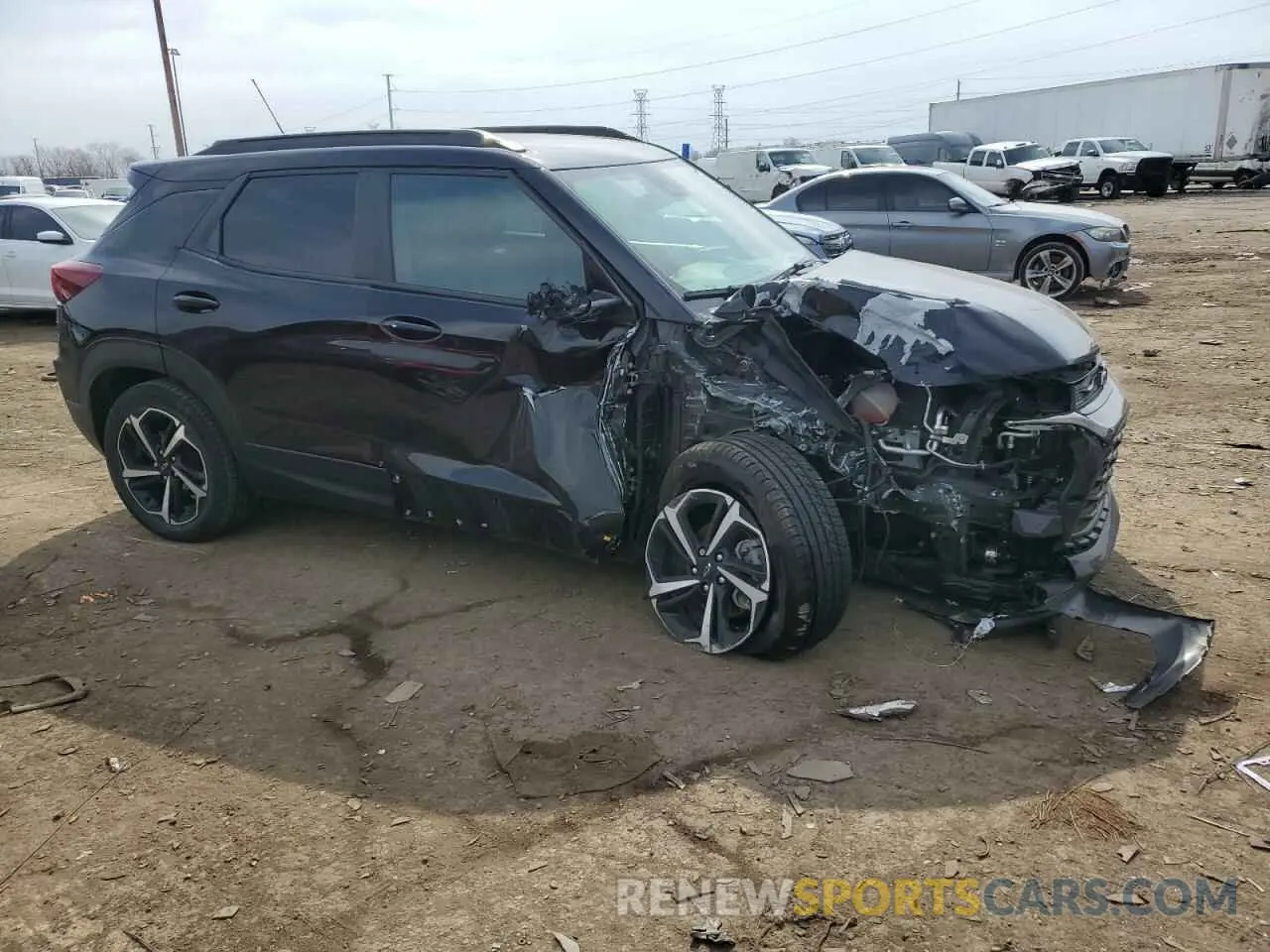 4 Фотография поврежденного автомобиля KL79MTSL2PB214603 CHEVROLET TRAILBLZR 2023