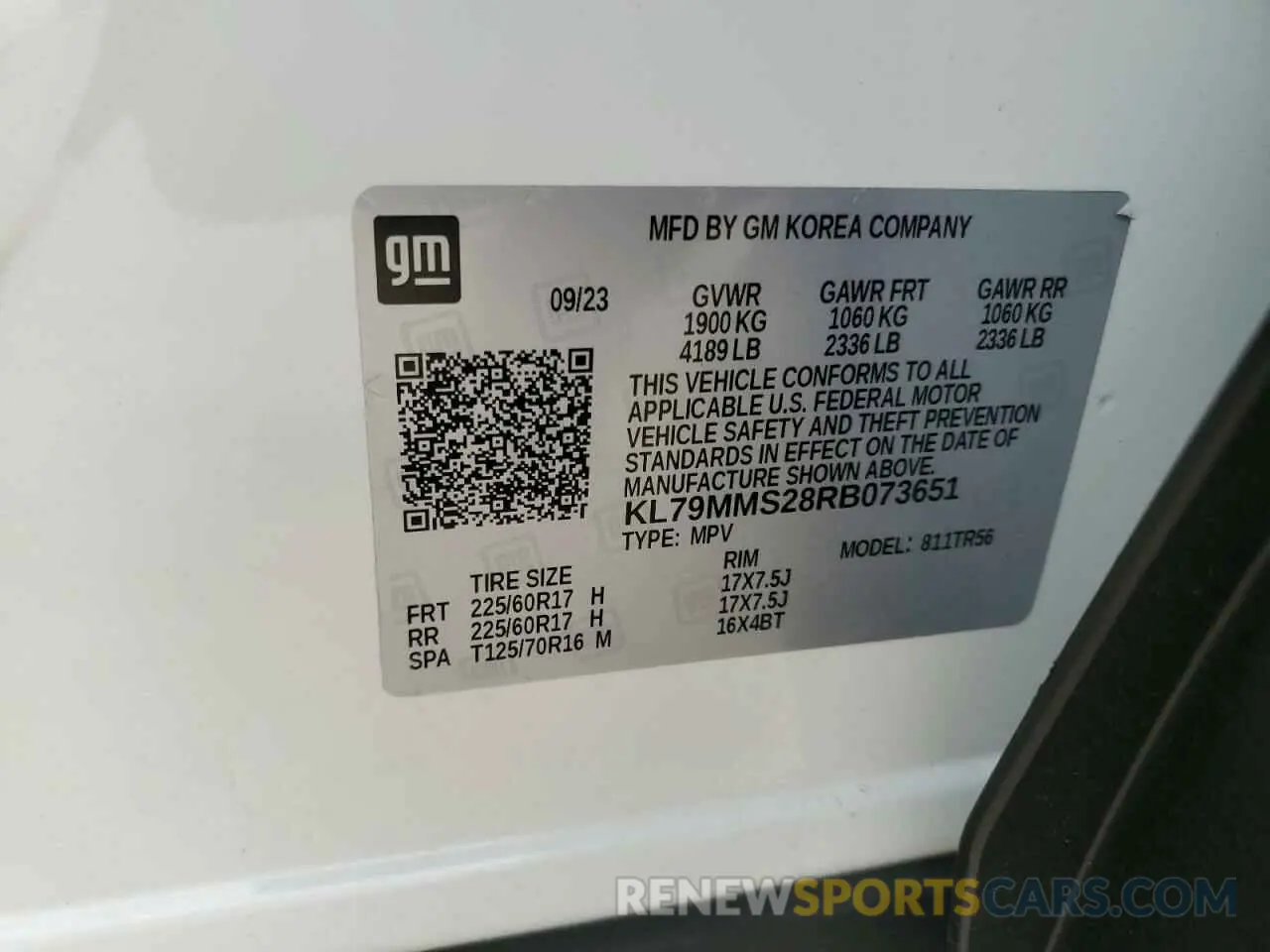 13 Фотография поврежденного автомобиля KL79MMS28RB073651 CHEVROLET TRAILBLZR 2024