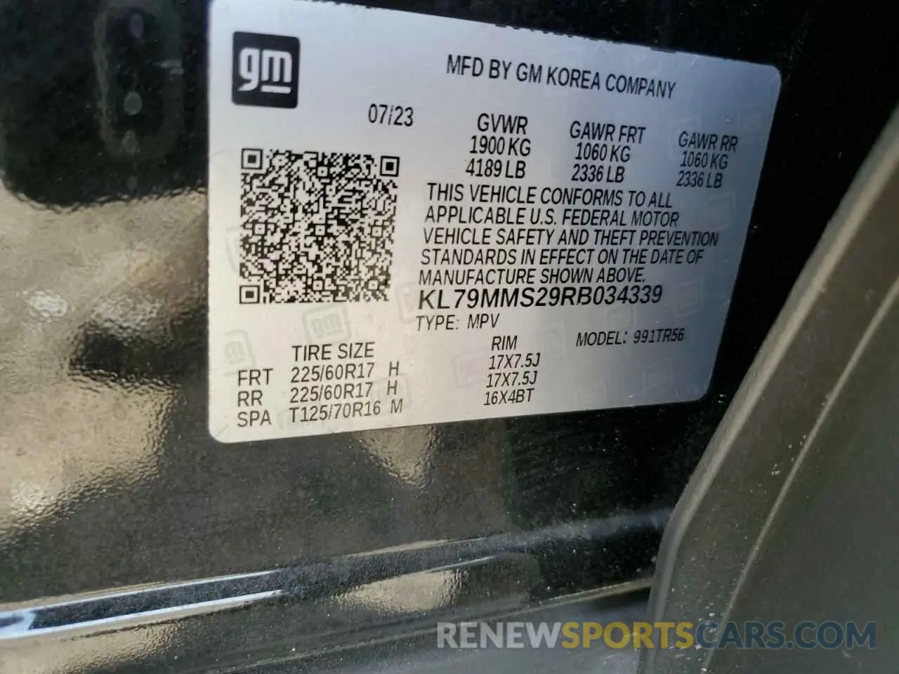 12 Фотография поврежденного автомобиля KL79MMS29RB034339 CHEVROLET TRAILBLZR 2024