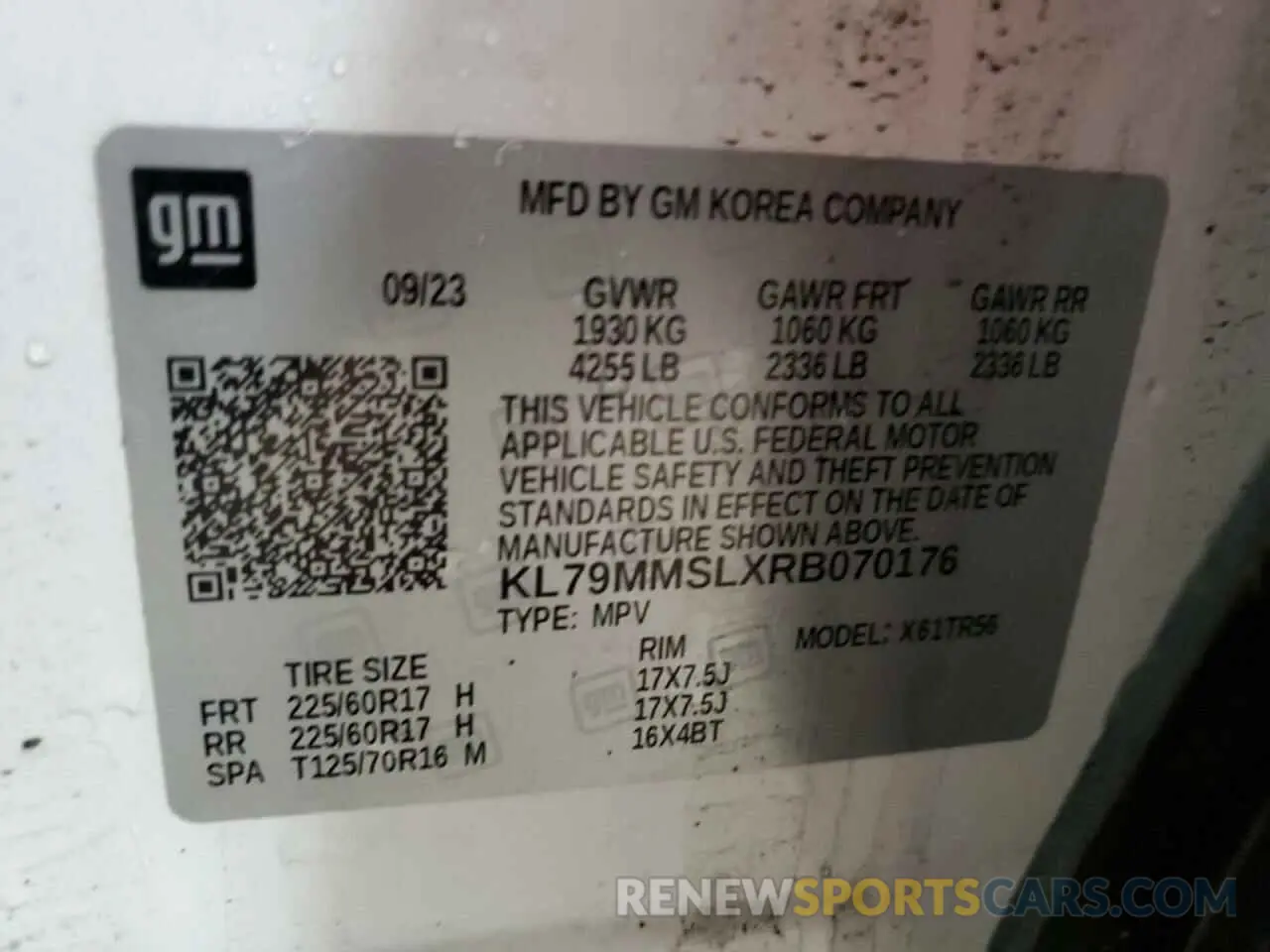 15 Фотография поврежденного автомобиля KL79MMSLXRB070176 CHEVROLET TRAILBLZR 2024