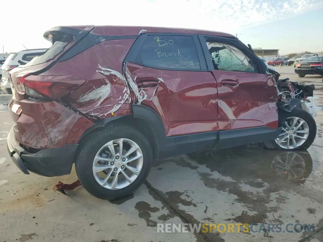 3 Фотография поврежденного автомобиля KL79MMSLXRB144244 CHEVROLET TRAILBLZR 2024