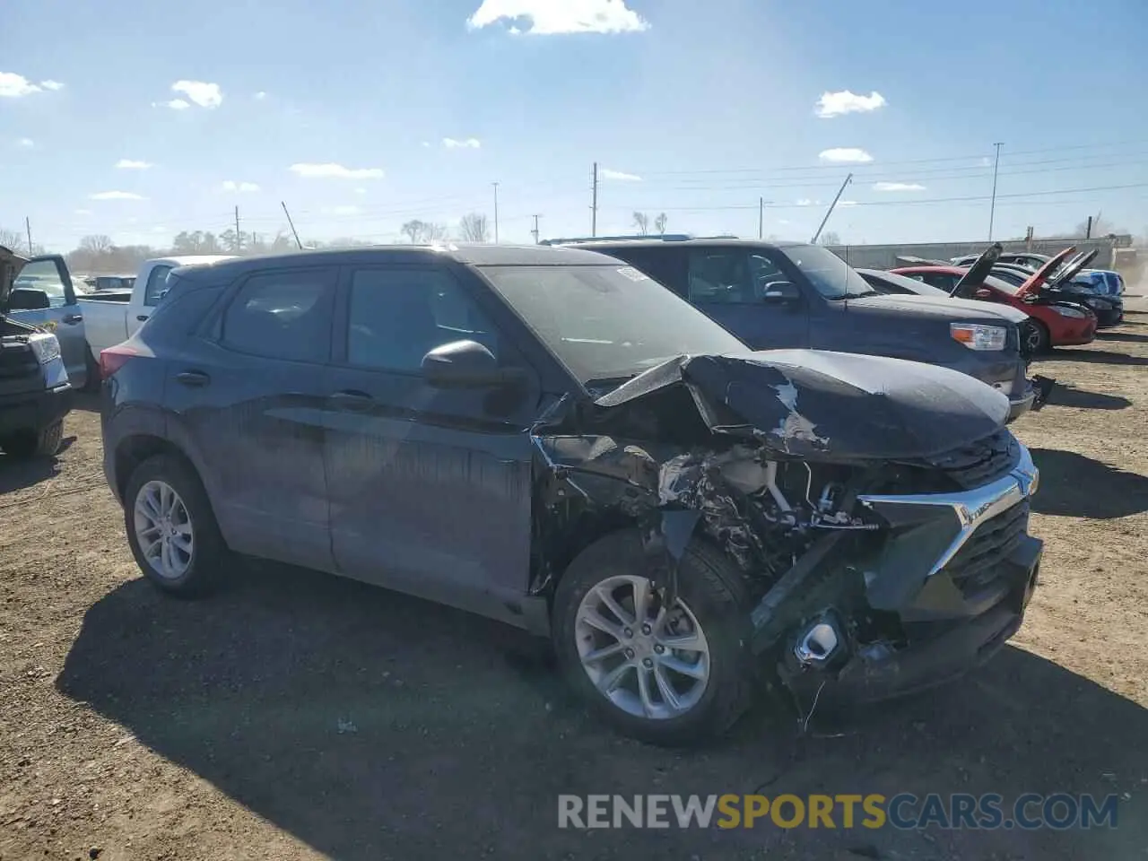 4 Фотография поврежденного автомобиля KL79MNSL5RB188495 CHEVROLET TRAILBLZR 2024
