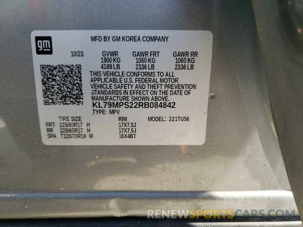 13 Фотография поврежденного автомобиля KL79MPS22RB084842 CHEVROLET TRAILBLZR 2024
