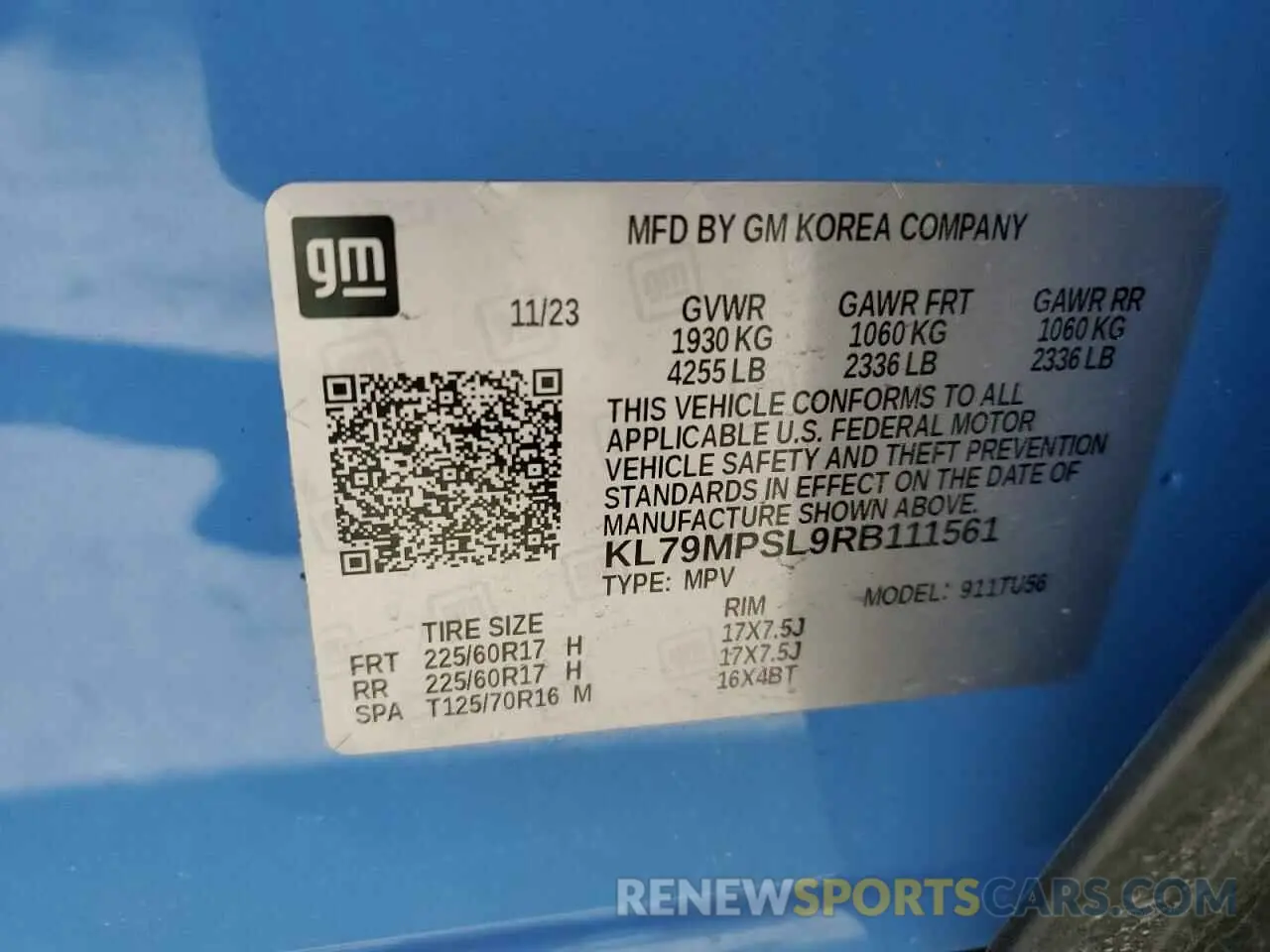 15 Фотография поврежденного автомобиля KL79MPSL9RB111561 CHEVROLET TRAILBLZR 2024