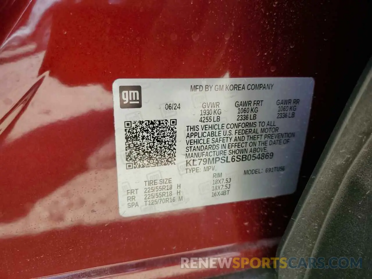 13 Фотография поврежденного автомобиля KL79MPSL6SB054869 CHEVROLET TRAILBLZR 2025