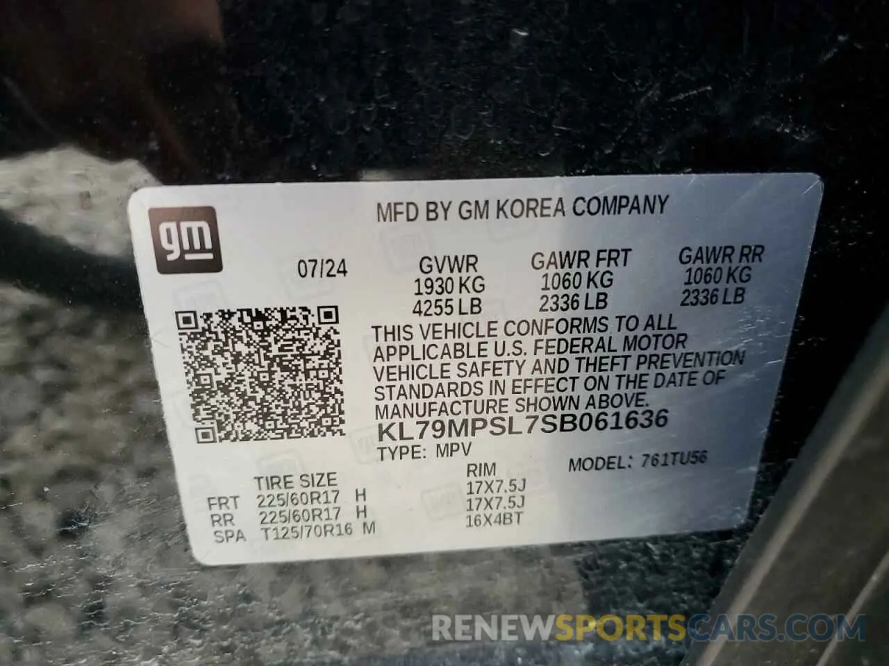 13 Фотография поврежденного автомобиля KL79MPSL7SB061636 CHEVROLET TRAILBLZR 2025