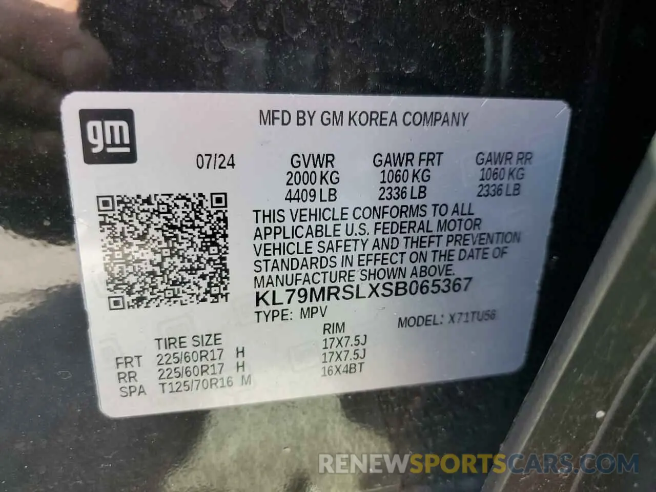13 Фотография поврежденного автомобиля KL79MRSLXSB065367 CHEVROLET TRAILBLZR 2025