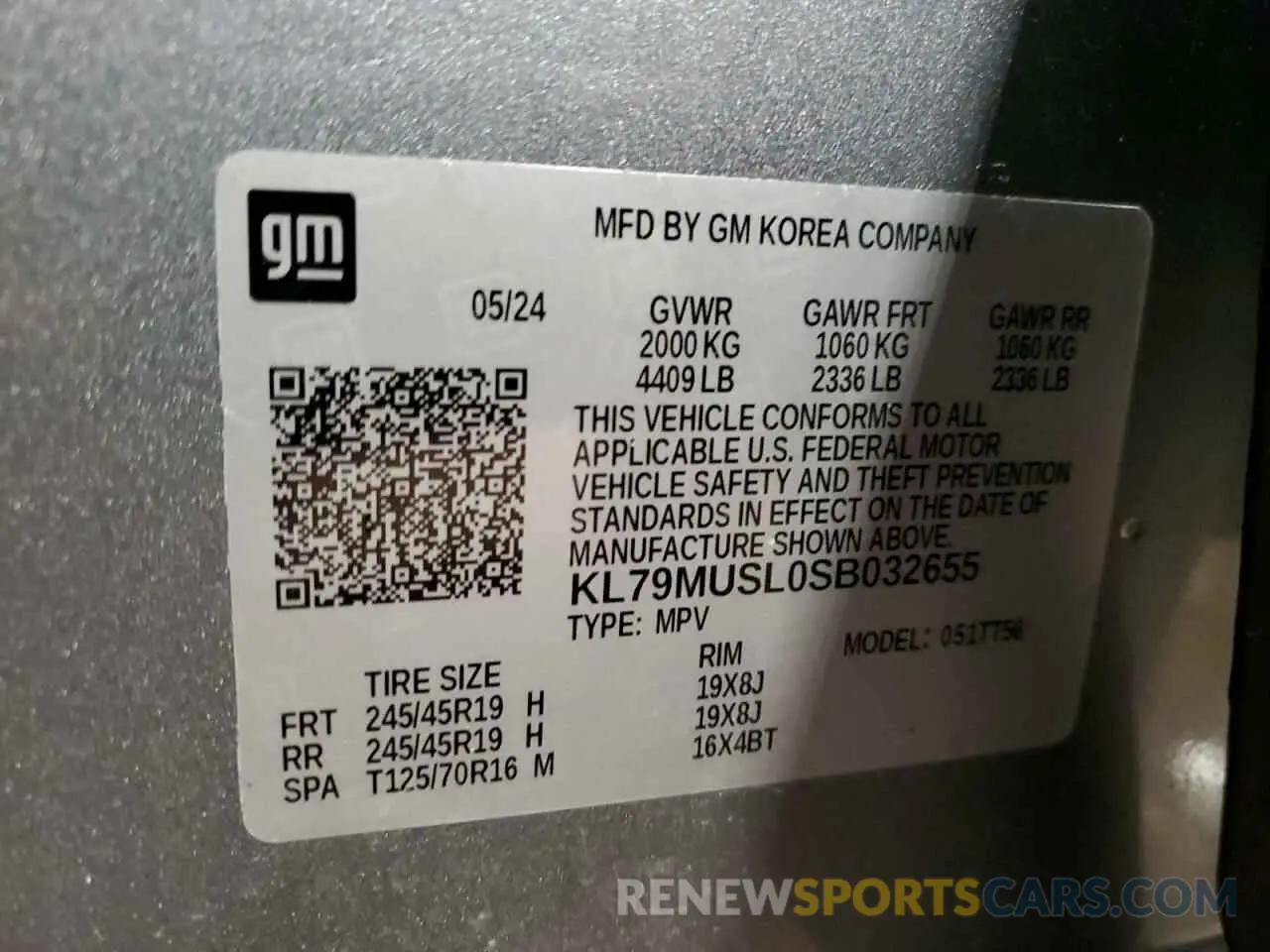 13 Фотография поврежденного автомобиля KL79MUSL0SB032655 CHEVROLET TRAILBLZR 2025