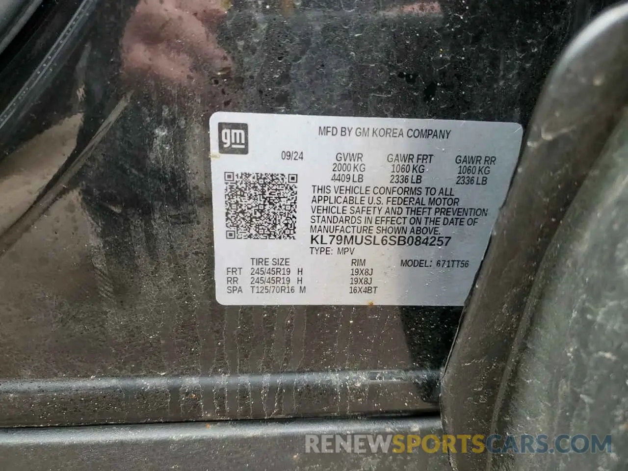 15 Фотография поврежденного автомобиля KL79MUSL6SB084257 CHEVROLET TRAILBLZR 2025