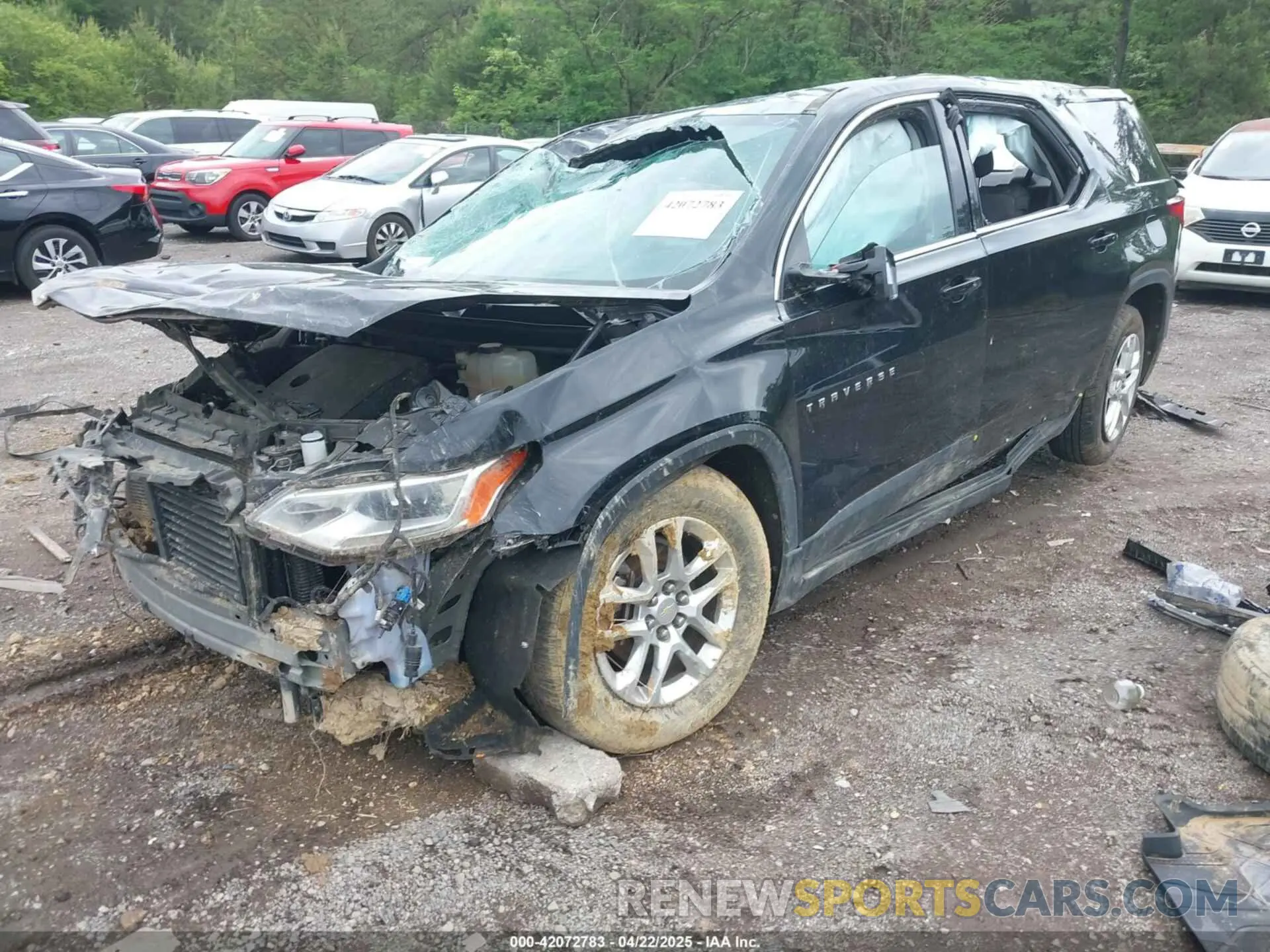 2 Photograph of a damaged car 1GNERFKW0KJ112060 CHEVROLET TRAVERSE 2019