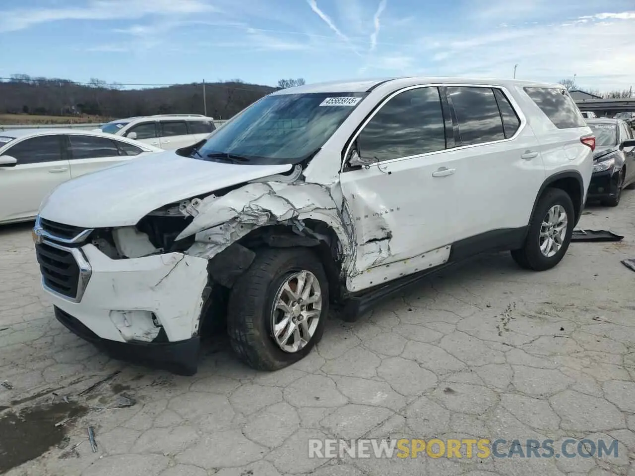 1 Photograph of a damaged car 1GNERFKW1KJ248780 CHEVROLET TRAVERSE 2019