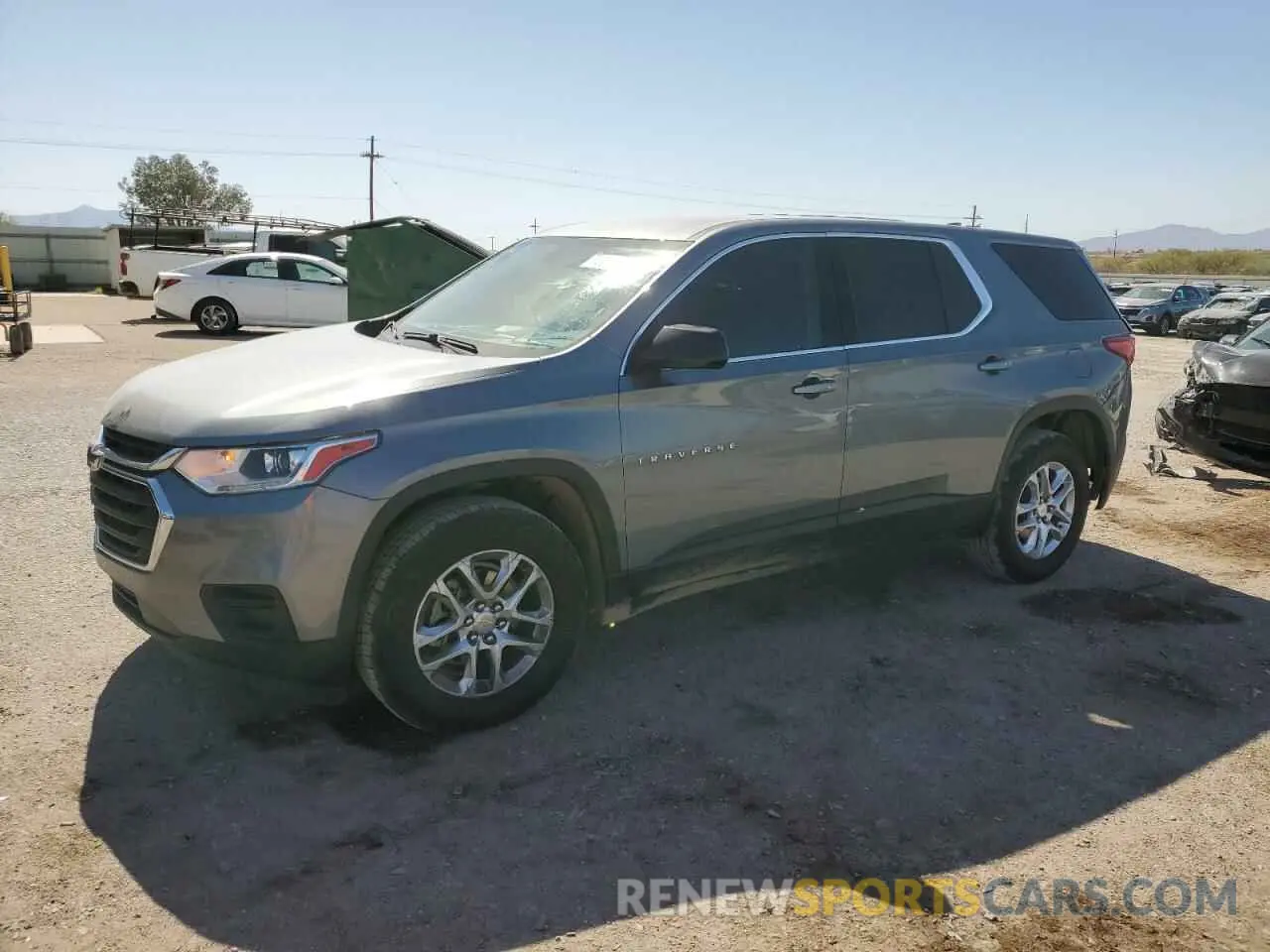 1 Photograph of a damaged car 1GNERFKW2KJ161261 CHEVROLET TRAVERSE 2019