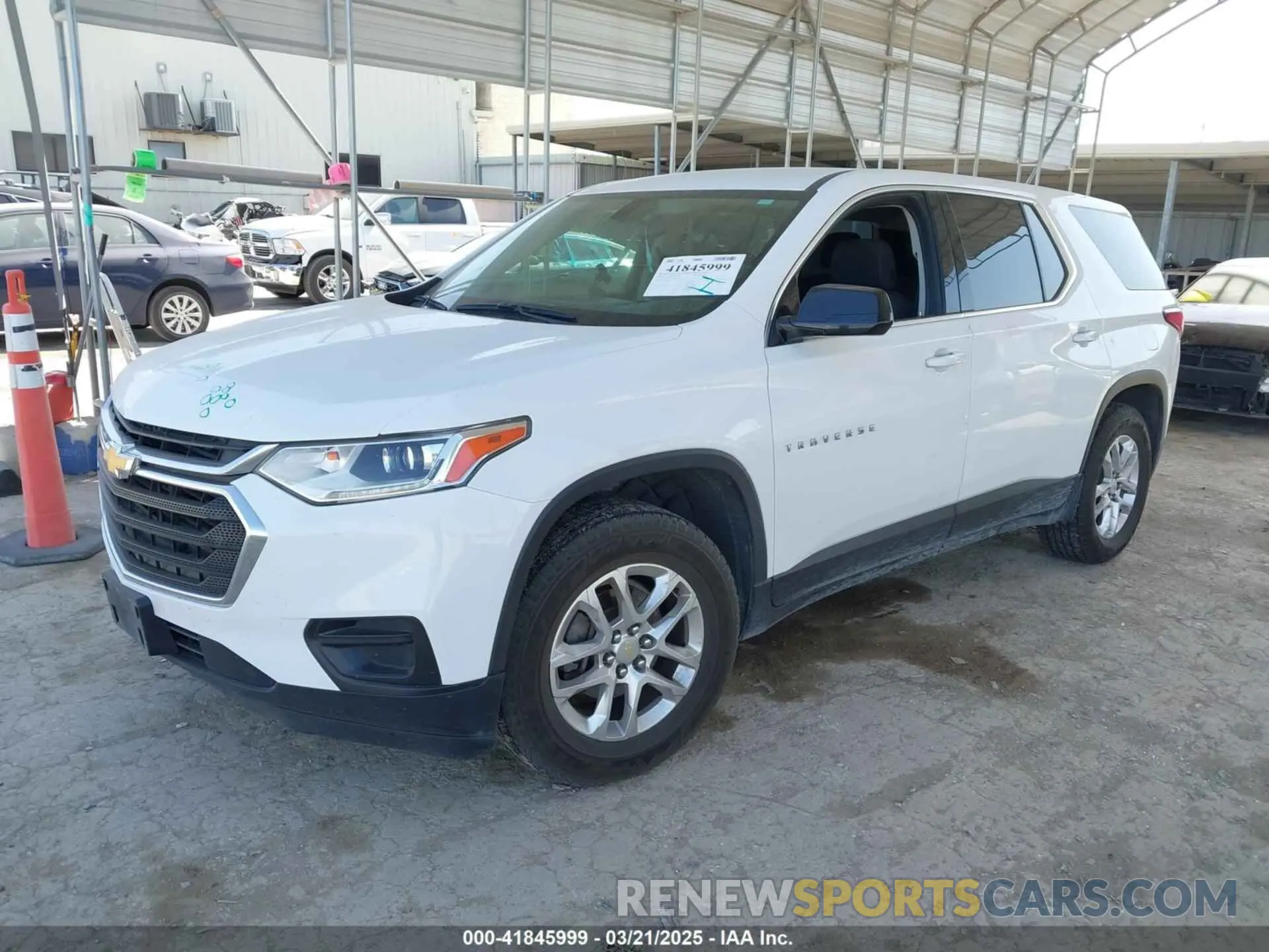 2 Photograph of a damaged car 1GNERFKW4KJ321432 CHEVROLET TRAVERSE 2019