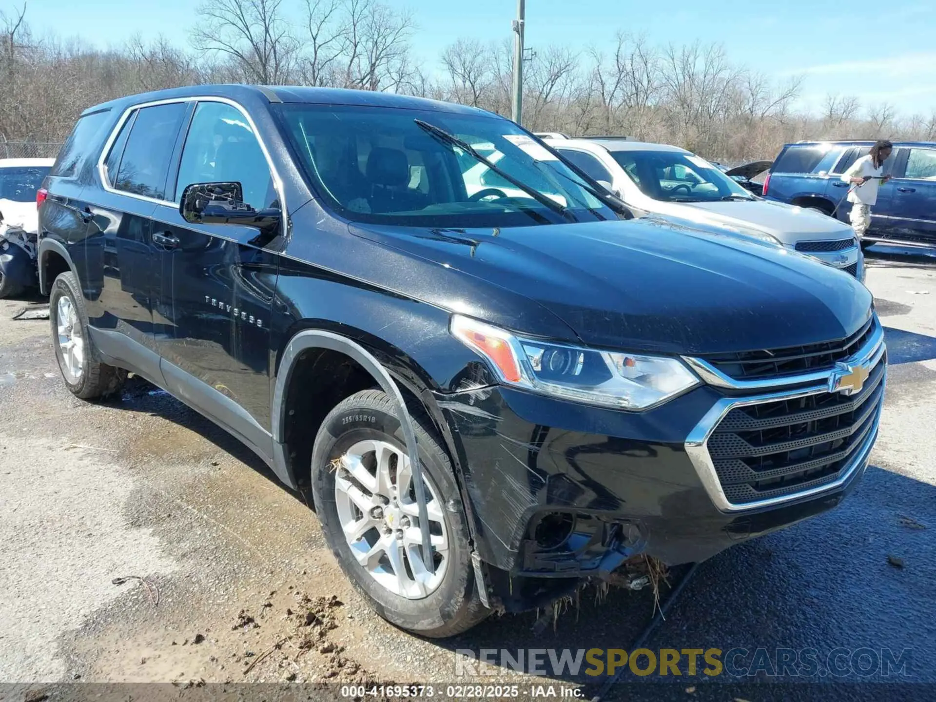 1 Photograph of a damaged car 1GNERFKW5KJ283466 CHEVROLET TRAVERSE 2019