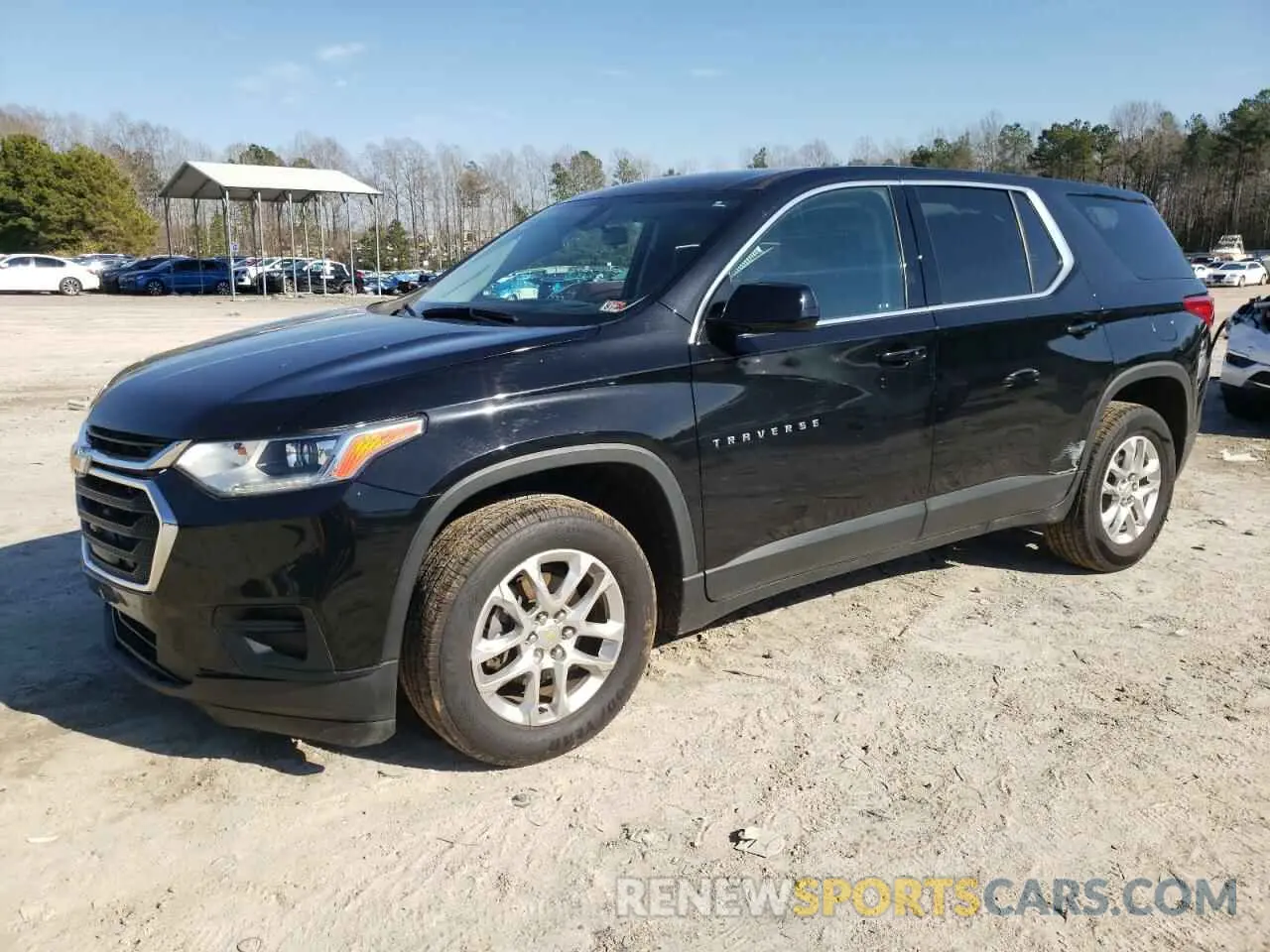 1 Photograph of a damaged car 1GNERFKW5KJ317552 CHEVROLET TRAVERSE 2019