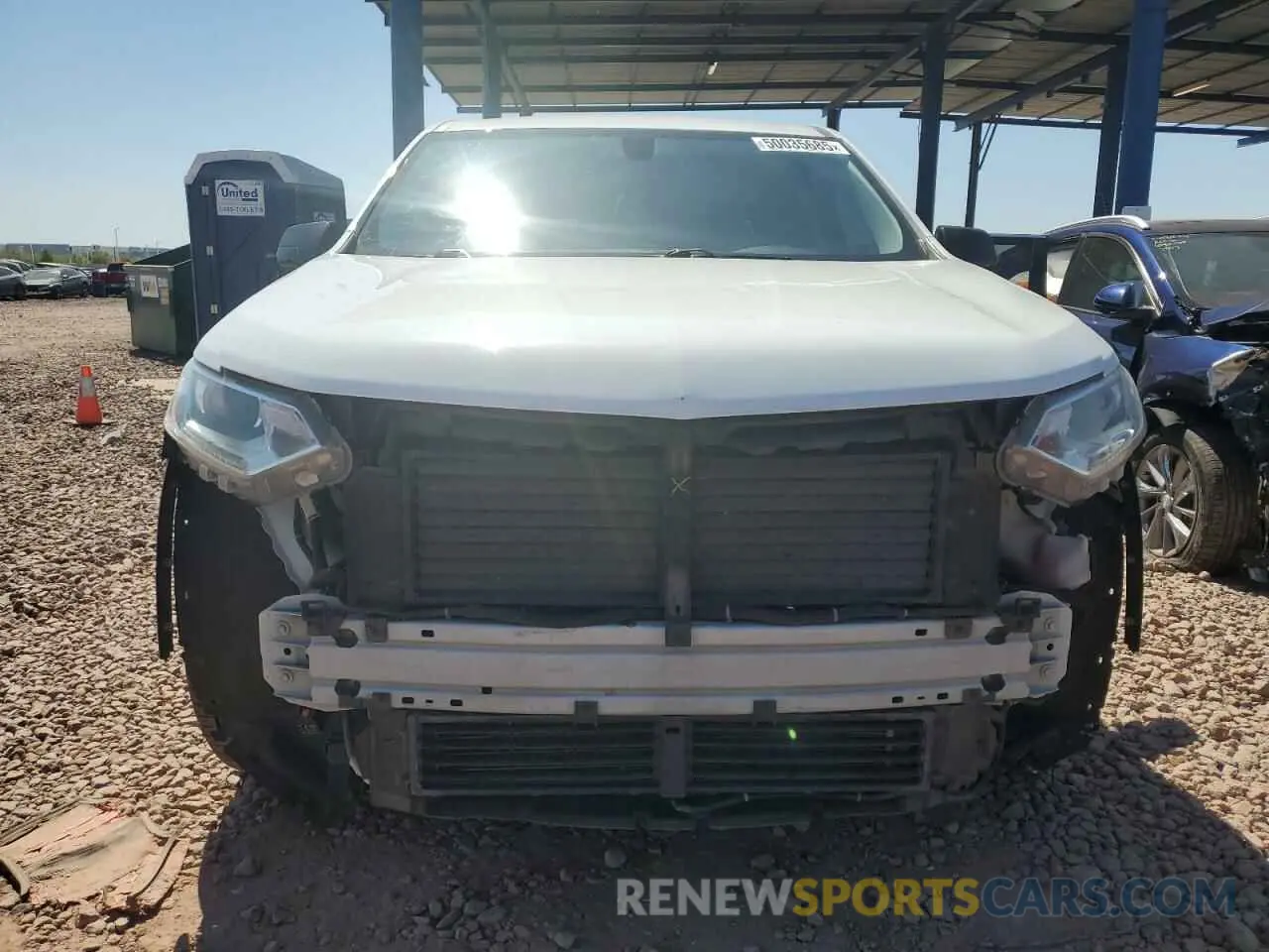 5 Photograph of a damaged car 1GNERFKW6KJ138968 CHEVROLET TRAVERSE 2019