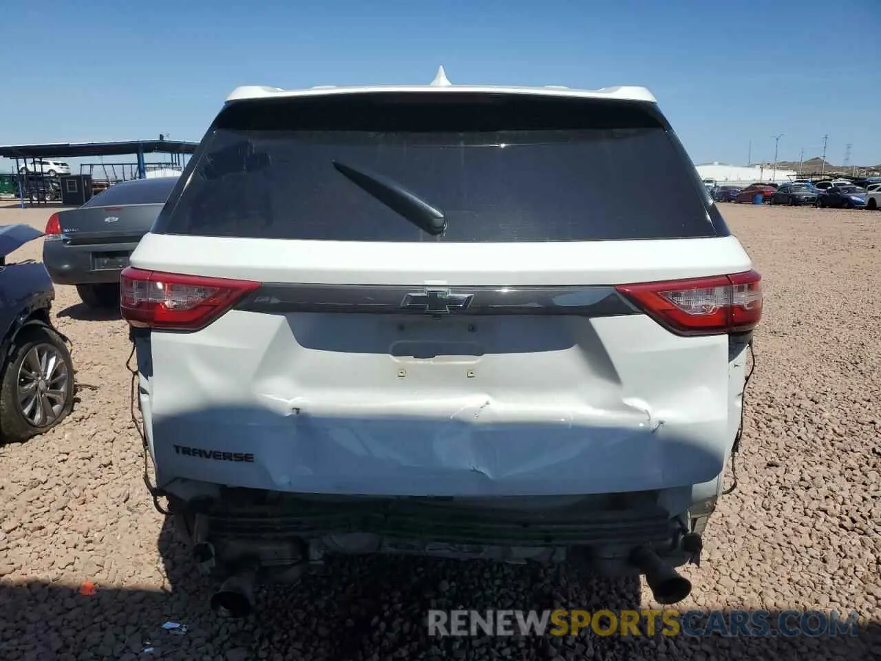 6 Photograph of a damaged car 1GNERFKW6KJ138968 CHEVROLET TRAVERSE 2019